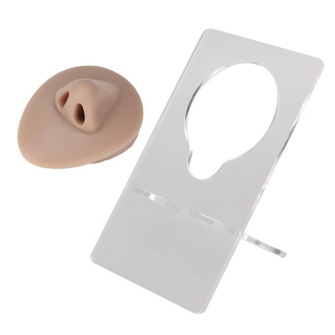 Siliconen Neusmodel 3D Gesimuleerd Neusmodel met Acryl Standaard voor Piercing Oefening Sieraden