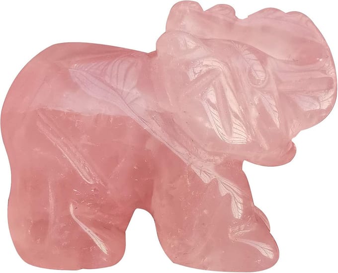 Solidchoice - Handgekleide Kristallen Olifant Beeldje voor Decoratie
