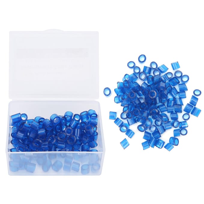100 stuks Tandheelkundige Code Ringen Orthodontische Siliconen Tandheelkundige Kleurcode Ringen Accessoire BenodigdhedenBlauw wit
