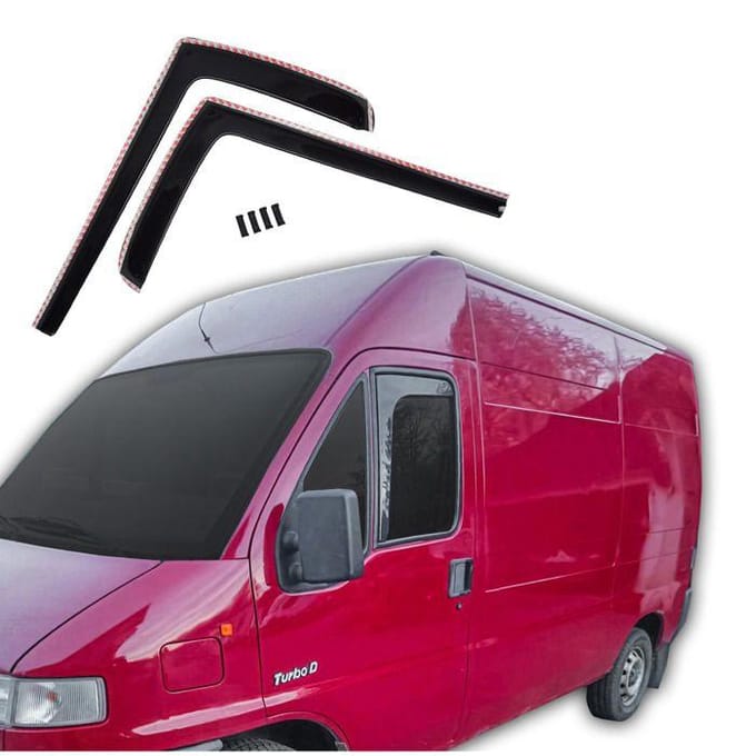 Wind deflectors - Fiat Ducato 1994-2006 (2 deuren) - 2 stuks - Aerodynamisch - Eenvoudige montage