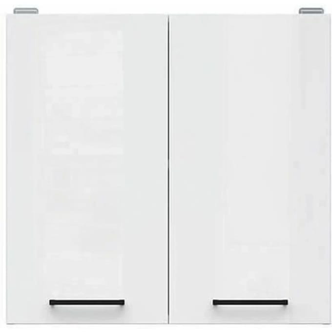 JUNONA Hoge kast 60 cm - 2 deuren - Hoogglans wit