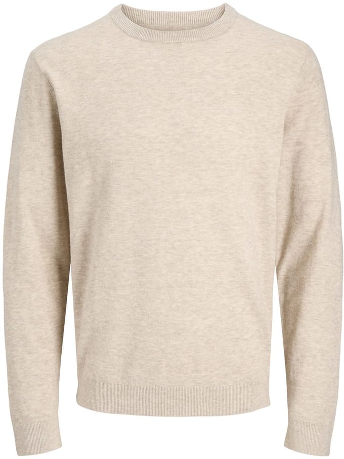 JACK&JONES - JJEPERFECT WOOL KNIT CREW NECK SN - Heren - Gebreide truien