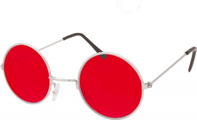 Uilebril rood glas