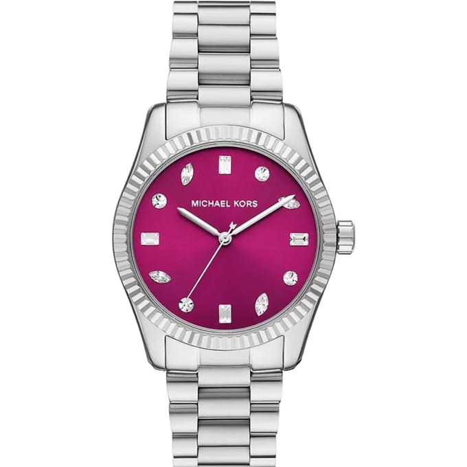 Michael Kors MK7443 Lexington Pavé dameshorloge - Elegant zilverdesign