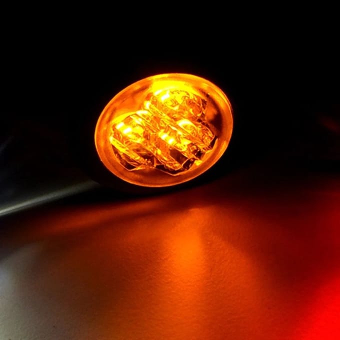 Flitser - Ledson - HideAway - Helder - 16 Flitspatronen - Amber - R65 - 12V-24V