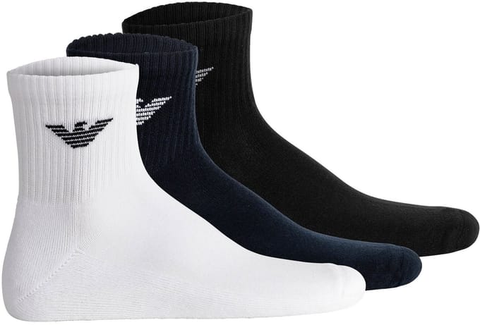 Emporio Armani Sokken SPORTY SPONGE 39-46 Set van 3
