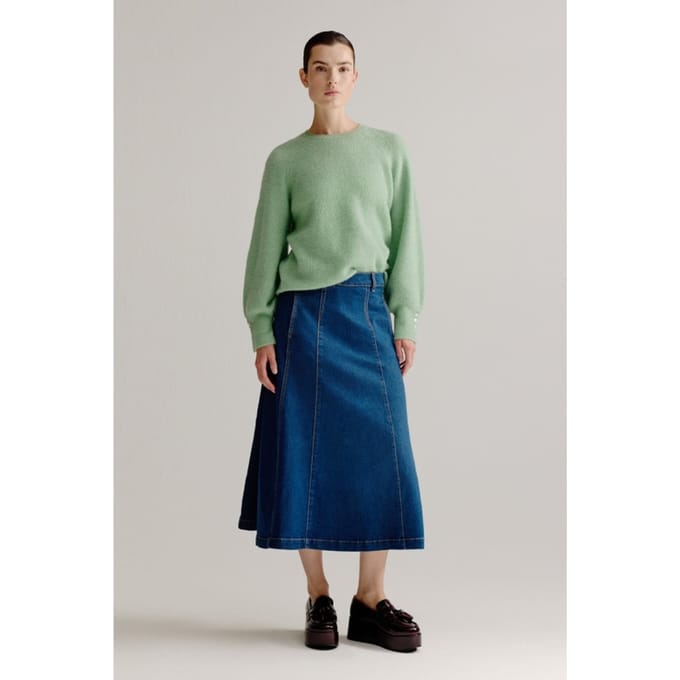 Josephine & Co Lone Skirt Mid Blue Jeans Größe: 36 | Midiröcke Outlet | Damen | Blau