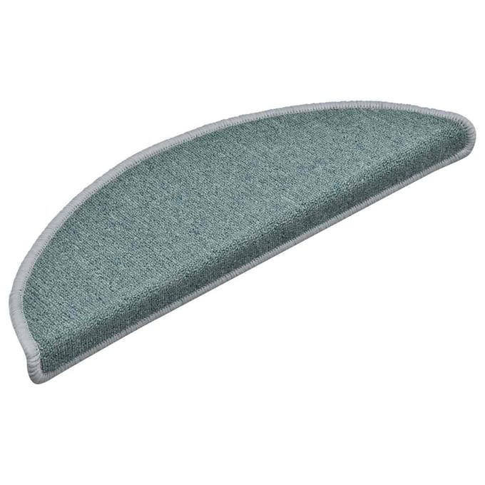 vidaXL - Trapmatten - 30 - st - 56x17x3 - cm - zeeblauw - halfrond