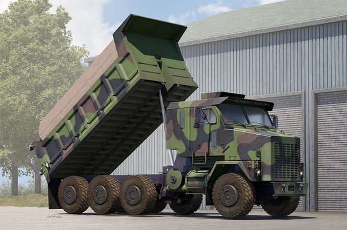 HobbyBoss Modelbouwpakket Militaire voertuigen - 85526 M1070 Dump Truck Plastic - 1:35 - Modelbouw