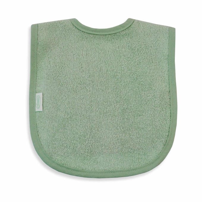 Gepersonaliseerd slabbetje stone green met naam geborduurd