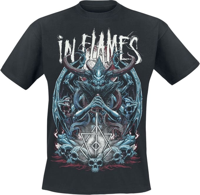 In Flames Kali Heren T-shirt - zwart - L