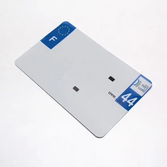 Blanco PVC nummerplaatstrip Top Plaq 44