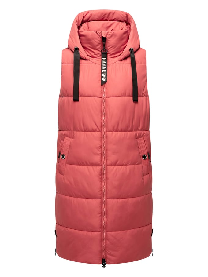 Navahoo dames lange bodywarmer Schnuffelchen – Warm & Stijlvol met Capuchon