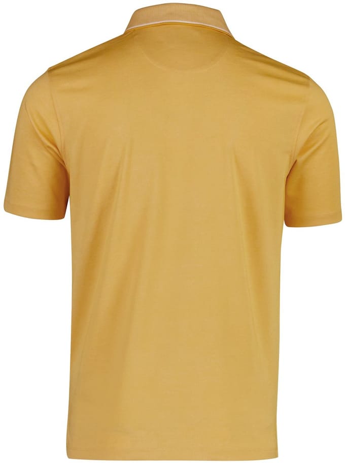 CASA MODA comfort fit heren polo - geel