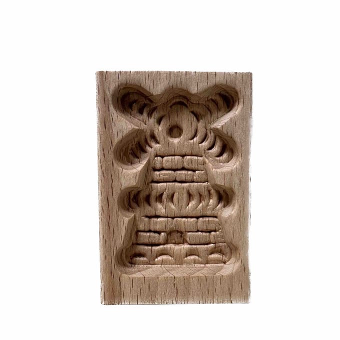 Speculaasplank Mini Molen – Beukenhout – Ambachtelijke Koekmal