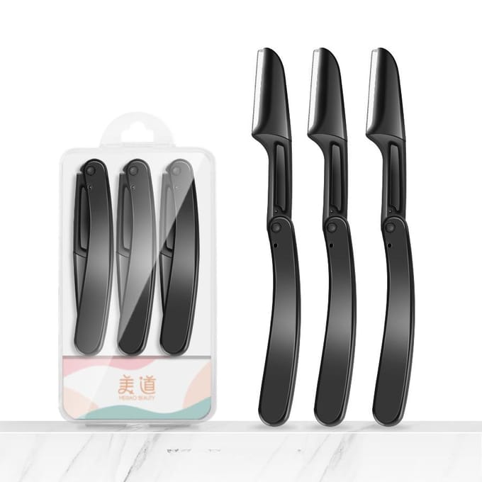 Lot de 3 épilateurs pour sourcils et visage pour femmes multicolore