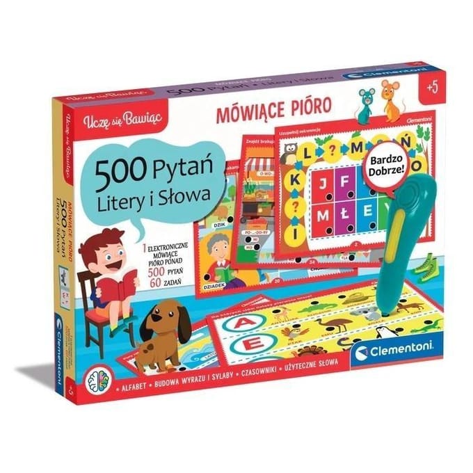 Mówiące Pióro 500 Pytań Litery i Słowa
