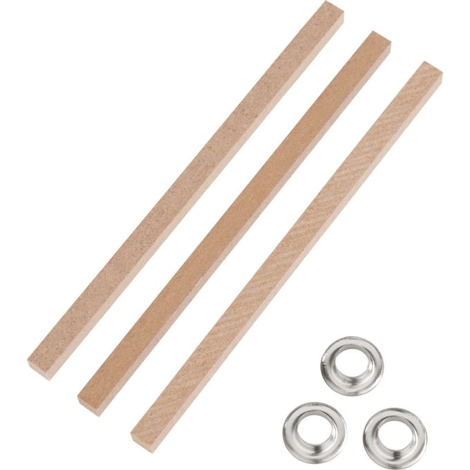 Buitenlont met basis, 3 stuks. - 6 x 6 mm