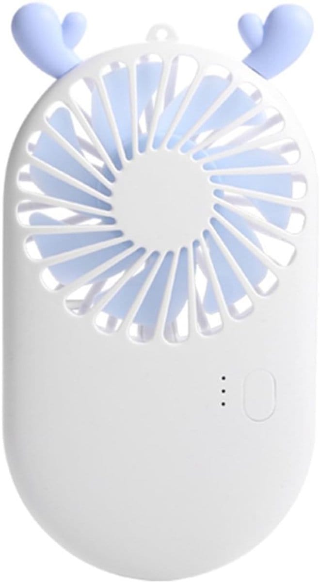 VHV - Handventilator - USB oplaadbare mini ventilator - USB oplaadbaar - voor bureau, reis, tas, camping