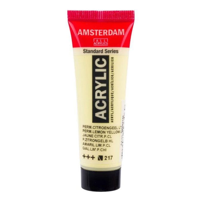 Acrylverf - 217 Permanent Citroengeel Licht - Amsterdam - 20 ml