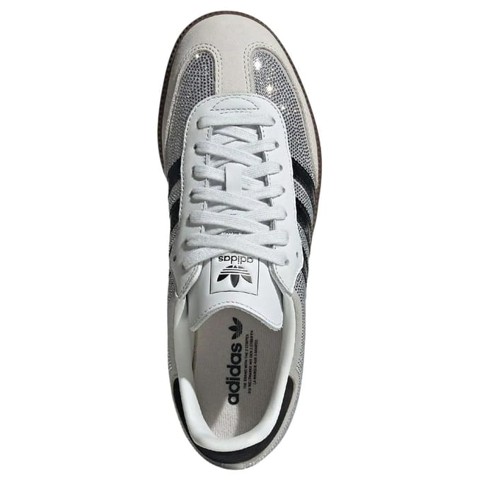 adidas Samba OG Crystal White Strass Dames Sneakers Zilver-Metallic IH9055 41⅓ gray