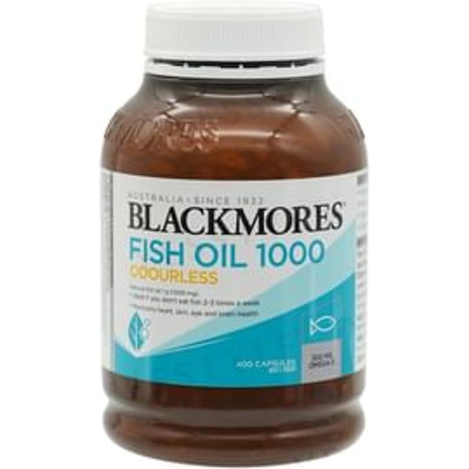Fish Oil Odourless 1000mg 400 Capsules