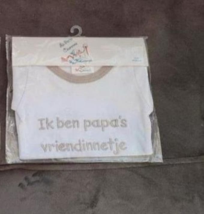 Romper  "Ik ben papa's vriendinnetje"