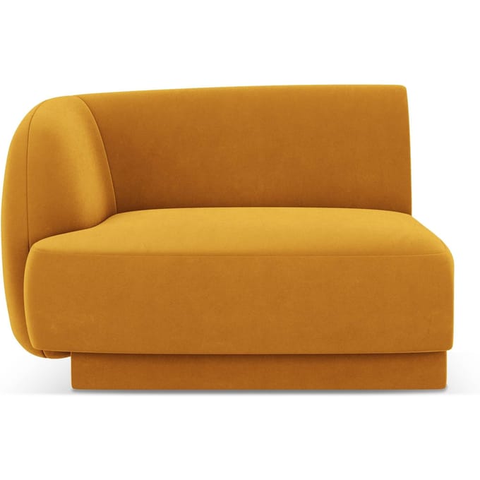 Modulair hoekelement Miley links velvet | Micadoni Limited Edition