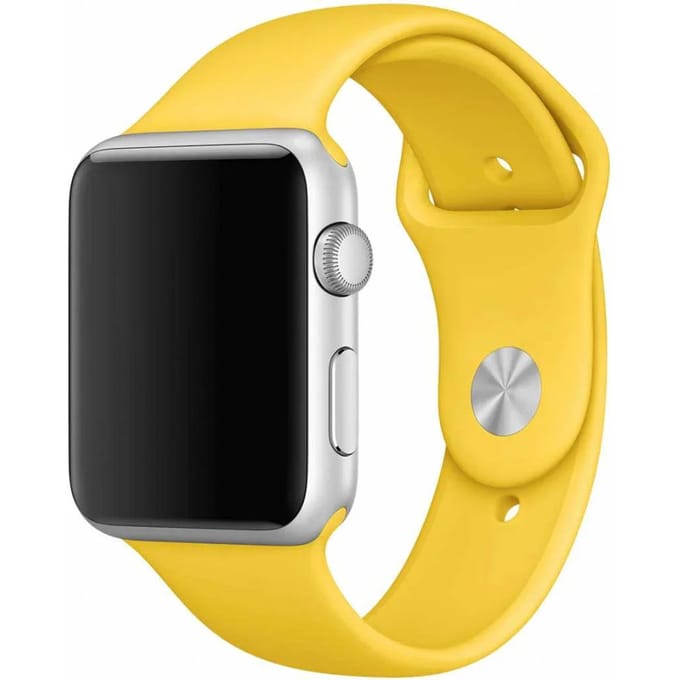 2+1 | Apple Watch Bandje Ovaro - Siliconen - Geel