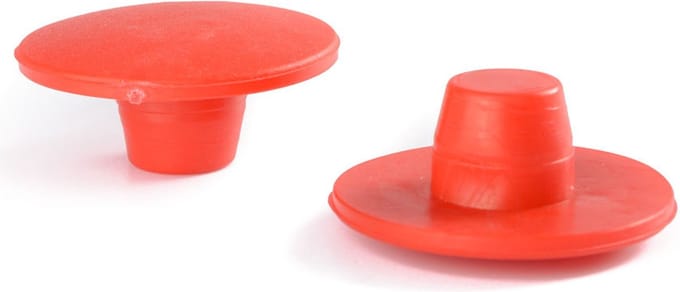 Rubbermagazijn - Rubber dop voor traptrede - Rood (per 100 stuks) - Antislip rubber trapdoppen