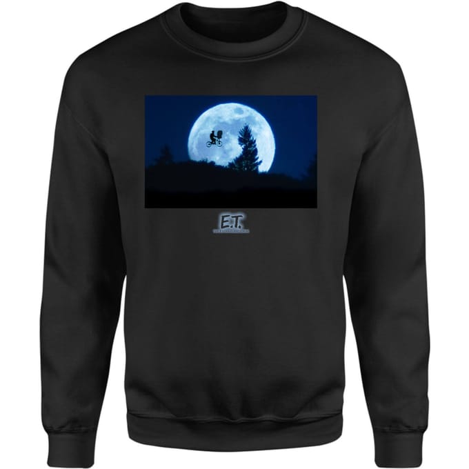 E.T. the Extra-Terrestrial Moon Cycle Sweatshirt - Black - XS