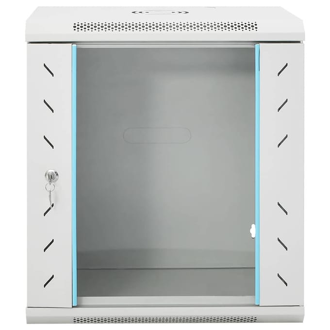 vidaXL Netwerkkast wandgemonteerd 12U 19" IP20 53x40x60 cm