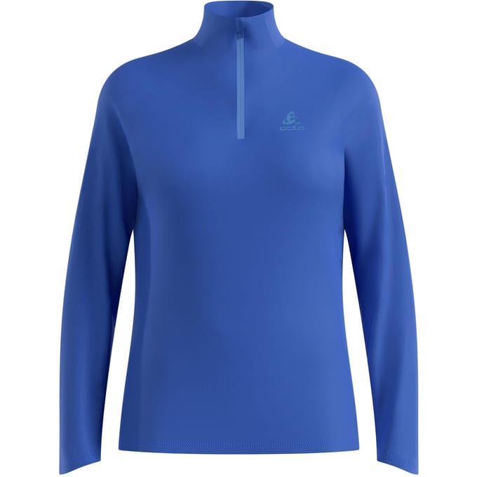 Odlo Essential 1/2 Zip Hardloopshirt Dames-blauw
