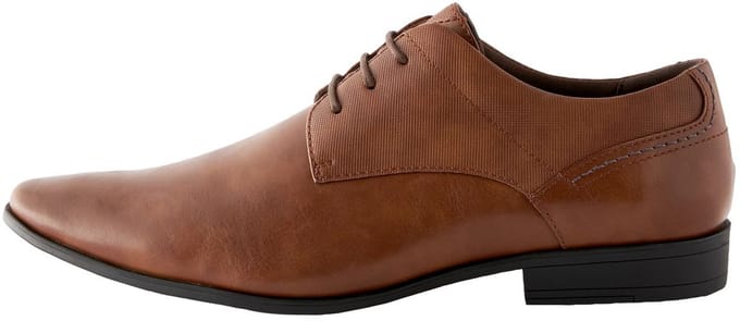 Next - Heren - Derby-schoenen met veters en brede pasvorm - Bruin