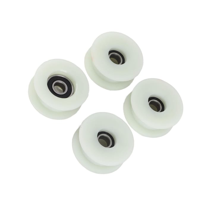 4 stuks Katrol Kettingspanner Roller Hoge Sterkte voor 49cc 66cc 80cc Motor Gemotoriseerde Fiets white