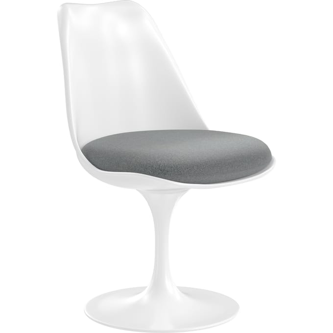 Knoll International Saarinen Tulip Stoel - Hallingdal 65 (130) - light grey - wit