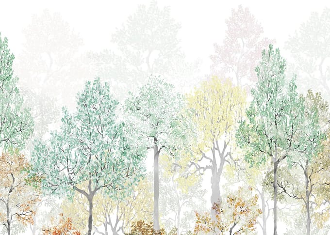 Fotobehang - Bright Rainbow 350x250cm - Vliesbehang