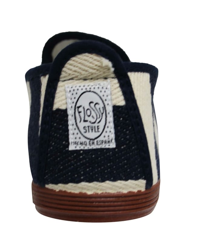 Flossy Style Amara Heren Navy/Crème Plimsolls