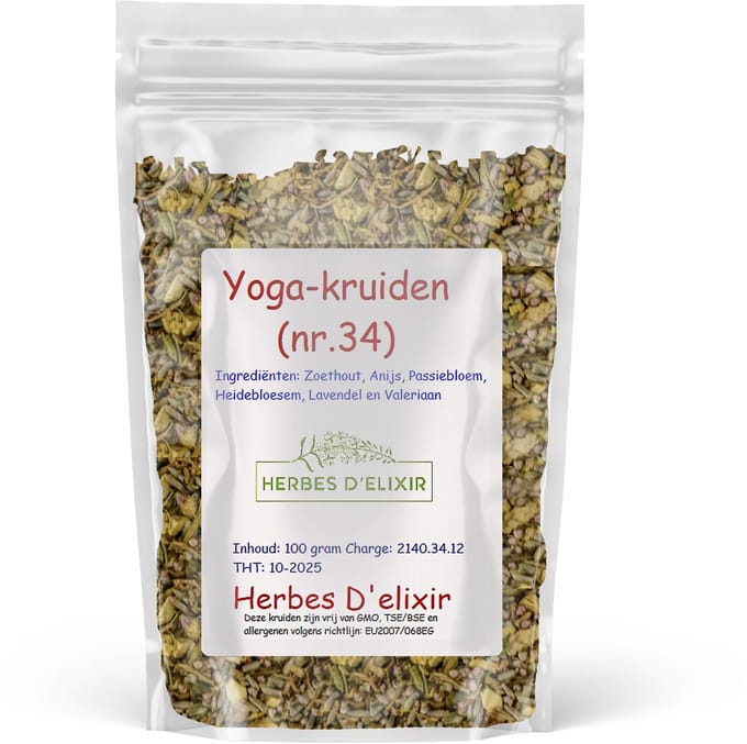 Herbes D'elixir Yoga Kruiden - 100 Gram - Kruidenthee - Puur Natuur - Losse Thee