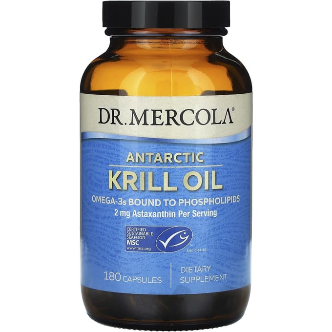 Dr. Mercola, Antarctische Krillolie, 180 Capsules