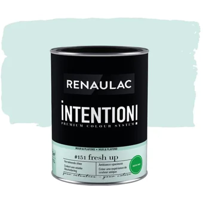 Renaulac Intention Muurverf - Extra Mat - Fresh Up - 1l