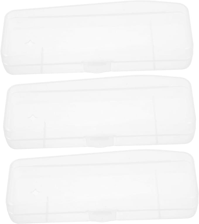 Opbergdozen met Deksel - Scheerhouder Set - Persoonlijke Verzorging - Transparant Ontwerp - 3 Stuks - Transparant