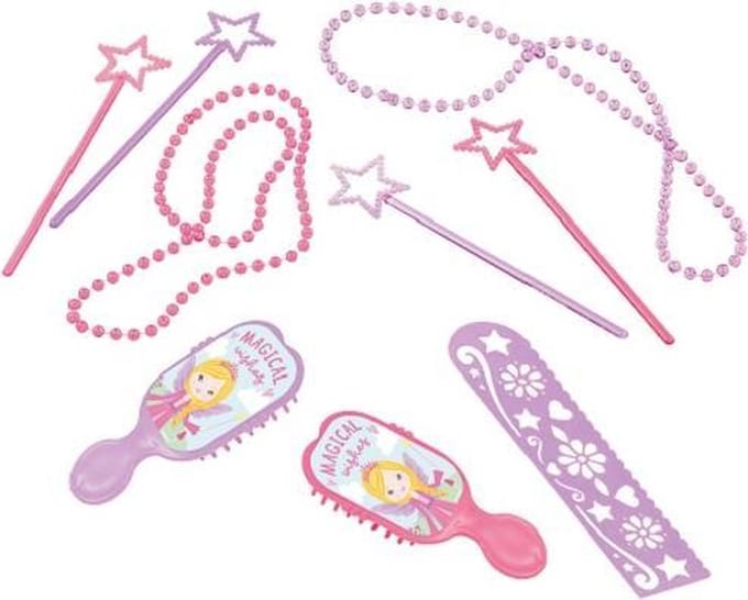 Amscan Decoratieset Princess Paars/roze 24 Stuks