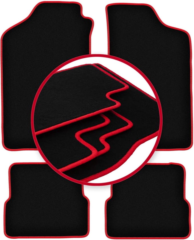 CARLUX-RED automatten voor: Volkswagen Golf II hatchback (1983-1992)