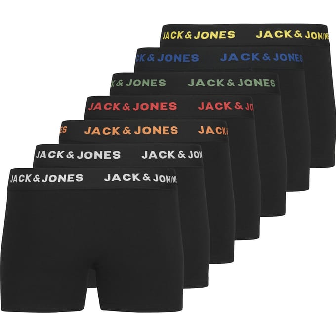 JACK & JONES- JACBASIC TRUNKS 7 PACK NOOS JNR - Jongens - Trunks
