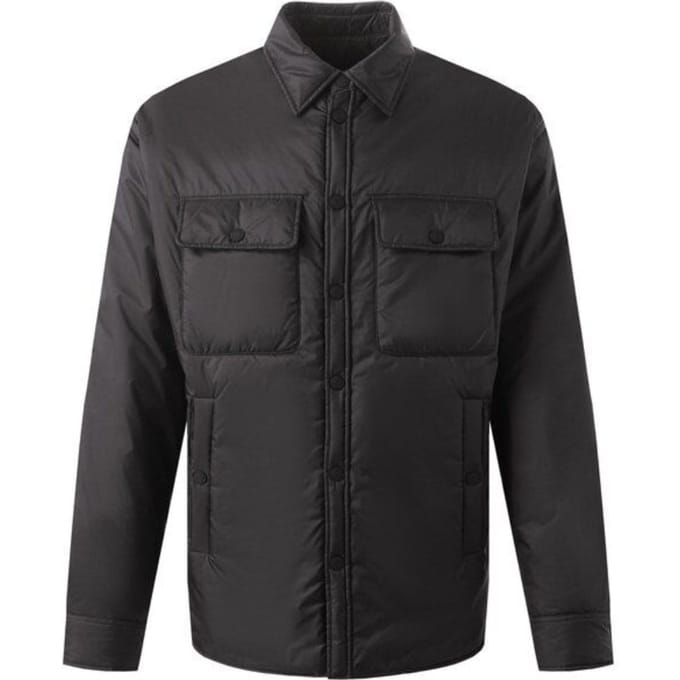 Dsquared2 Licht Gewatteerd Shirt Zwarte Jas