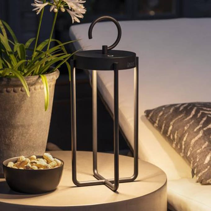 Konstsmide LED decoratieve lantaarn Manorola, USB, dimbaar