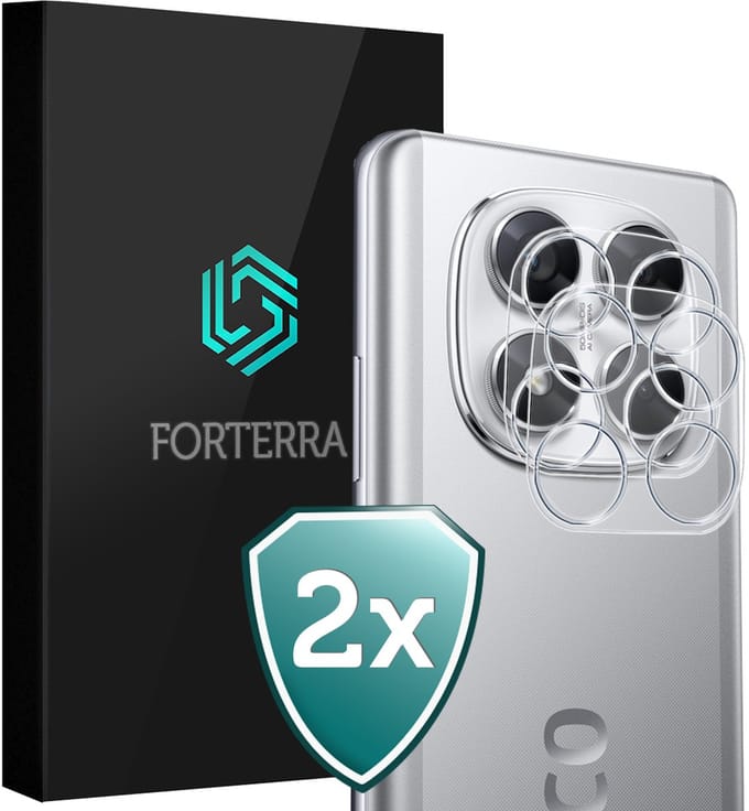 Camera Lens Protector 2 Stuks - Geschikt voor Xiaomi Poco X7 - Camera Screenprotector Beschermglas - Gehard Glas - Tempered Glass - Screen Protector