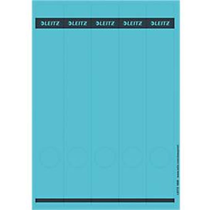 LEITZ® rugetiketten lang, via pc beletterbaar, rugbreedte 50 mm, zelfklevend 125 st., blauw