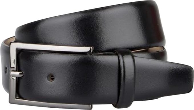 LINDENMANN leren heren riem - zwart